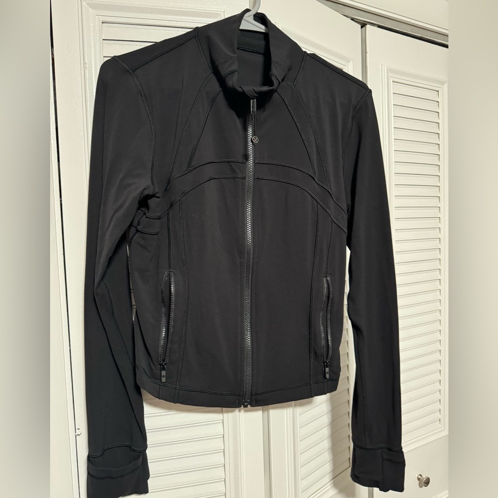 Lululemon define jacket crop nulu- black size 12